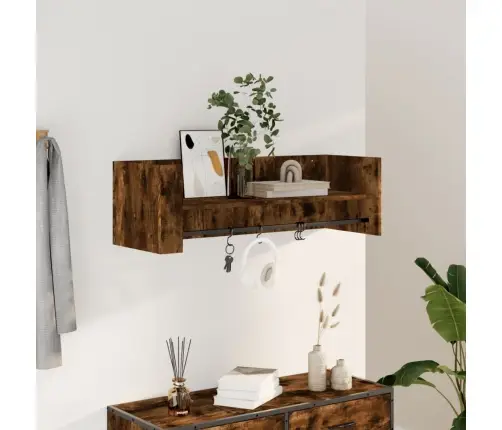 Sienas Plaukts, Ozolkoks, 100X35X30,5 Cm, Inženierijas Koks Vidaxl