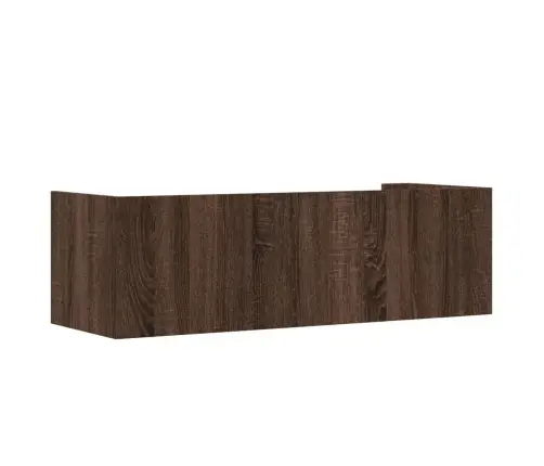 Sienas Plaukts, Ozola Krāsa, 100X35X30,5 Cm, Inženierijas Koks Vidaxl