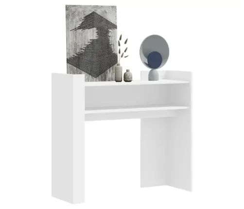 Konsoollaud, Valge, 100 X 35 X 90 cm Tehispuit
