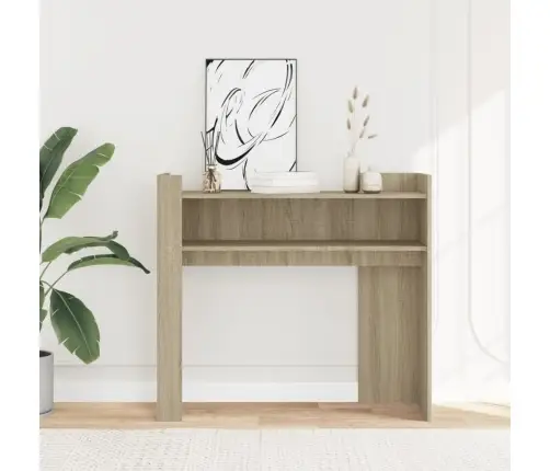 Konsolinis Staliukas, Ąžuolo, 100X35X90cm Apdirbta Mediena