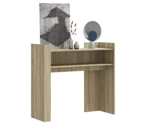 Konsolinis Staliukas, Ąžuolo, 100X35X90cm Apdirbta Mediena