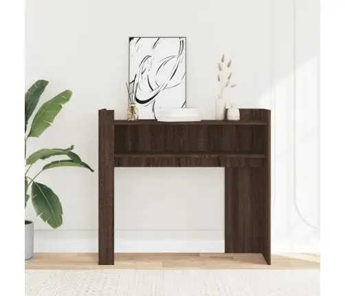 Konsolinis Staliukas, Rudas Ąžuolo, 100X35X90cm Mediena