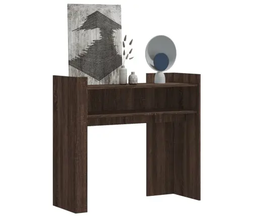 Konsolinis Staliukas, Rudas Ąžuolo, 100X35X90cm Mediena
