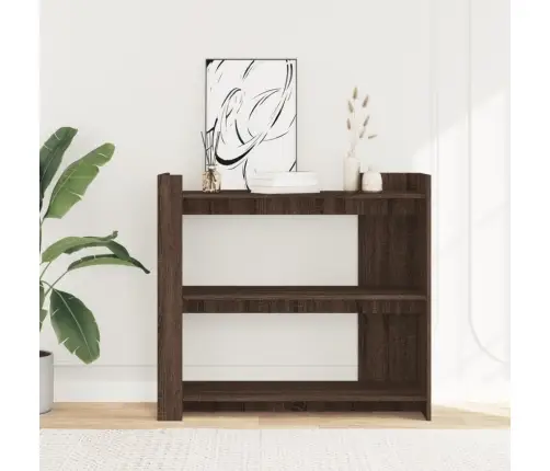 Konsolinis Staliukas, Rudas Ąžuolo, 100X35X90cm Mediena
