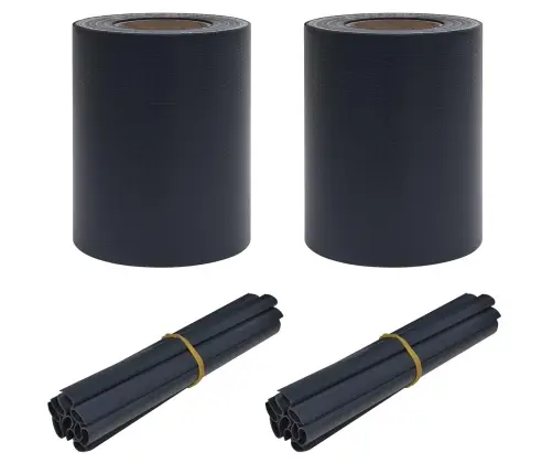 Dārza Privātuma Ekrāni 2 Gb Pvc 35X0,19 M Matēts Tumši Pelēks Vidaxl
