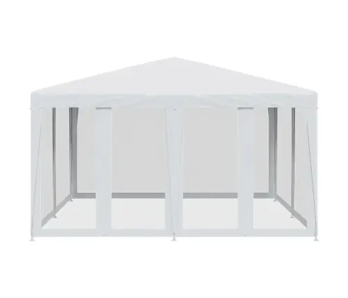 Peotelk 8 Võrgust Külgseinaga, Valge, 4X4 M Hdpe