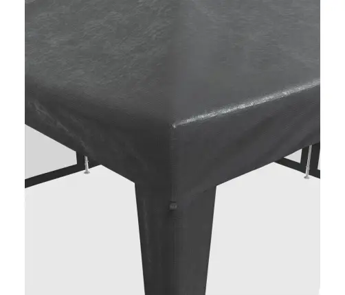 Svinību Telts, Ar 8 Sieta Sienām, 4X4 M, Antracītpelēka, Hdpe Vidaxl