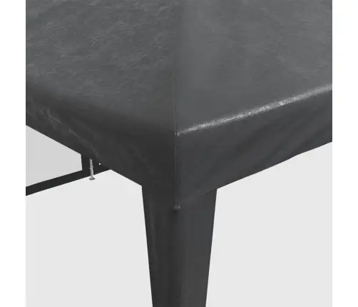 Svinību Telts, Ar 12 Sieta Sienām, 8X4 M, Antracītpelēka, Hdpe Vidaxl