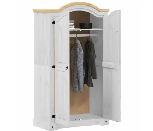 Drabužių Spinta Corona, 102X52X186cm Pušies Medienos Masyvas