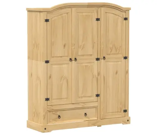 Skapis Corona, 151,5X52X186 Cm, Priedes Masīvkoks Vidaxl