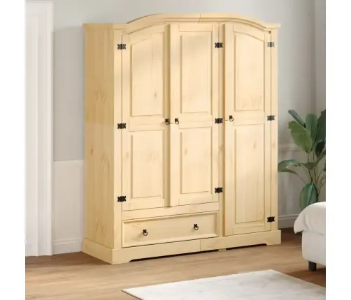 Skapis Corona, 151,5X52X186 Cm, Priedes Masīvkoks Vidaxl