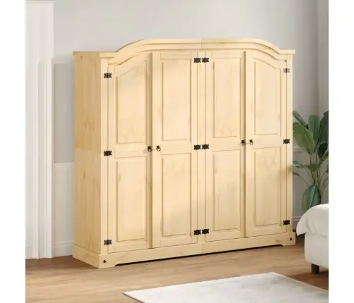 Skapis Corona, 194X52X186 Cm, Priedes Masīvkoks Vidaxl