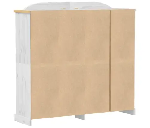 Riidekapp "Corona", Valge, 194X52X186 cm Männipuit