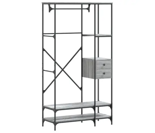 Riiulitega Riidestange, Hall Sonoma Tamm, Tehispuit