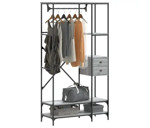 Riiulitega Riidestange, Hall Sonoma Tamm, Tehispuit