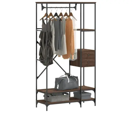 Riiulitega Riidestange, Pruun Tamm, Tehispuit