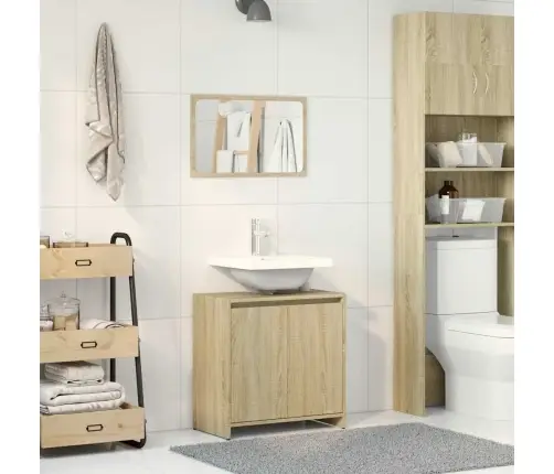 2-Daļīgs Vannasistabas Mēbeļu Komplekts, Inženierijas Koks Vidaxl 2-Daļīgs Vannasistabas Mēbeļu Komplekts, Inženierijas Koks Vidaxl