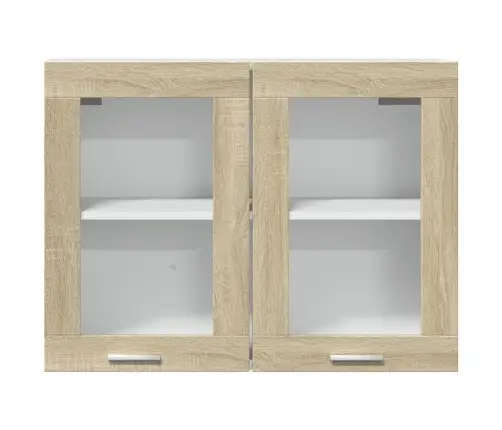 Pakabinama Stiklinė Spintelė,  “Lyon",  Ąžuolo Spalvos