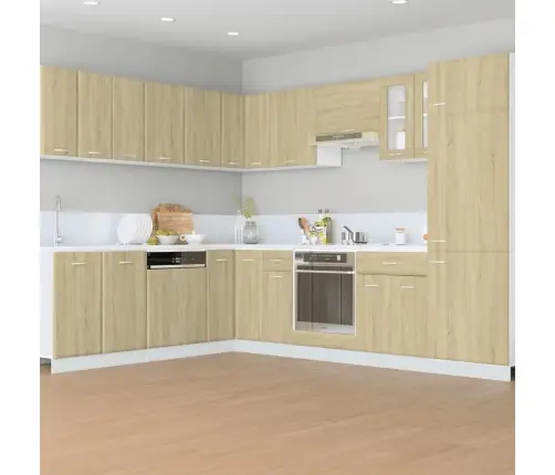 Šaldytuvo Spintelė,  “Lyon",  Sonoma Ąžuolo Spalvos,  60X57X207Cm