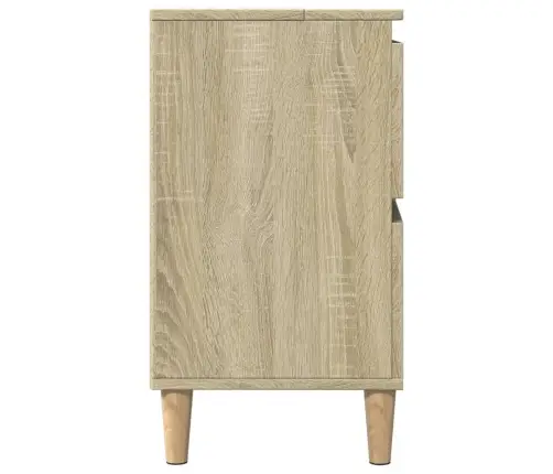 Izlietnes Skapītis, Ozolkoka, 80X33X60 Cm, Inženierijas Koks Vidaxl