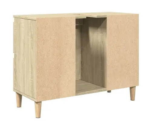 Izlietnes Skapītis, Ozolkoka, 80X33X60 Cm, Inženierijas Koks Vidaxl