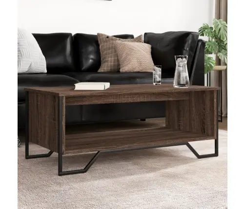 Kavos Staliukas, Rudas Ąžuolo, 100X51X40cm Apdirbta Mediena