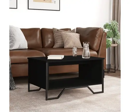 Kohvilaud, Must, 75X51X40 cm Tehispuit