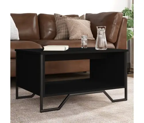Kohvilaud, Must, 75X51X40 cm Tehispuit