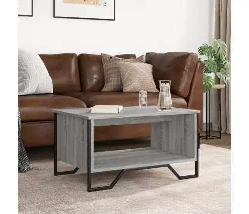 Kafijas Galdiņš, Pelēka Ozola, 75X51X40 Cm, Inženierijas Koks Vidaxl