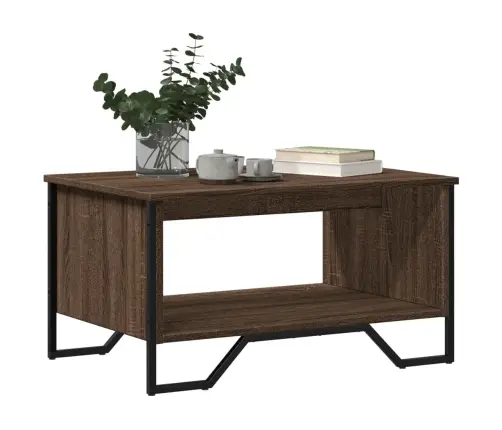 Kafijas Galdiņš, Brūna Ozolkoka, 75X51X40 Cm, Inženierijas Koks Vidaxl