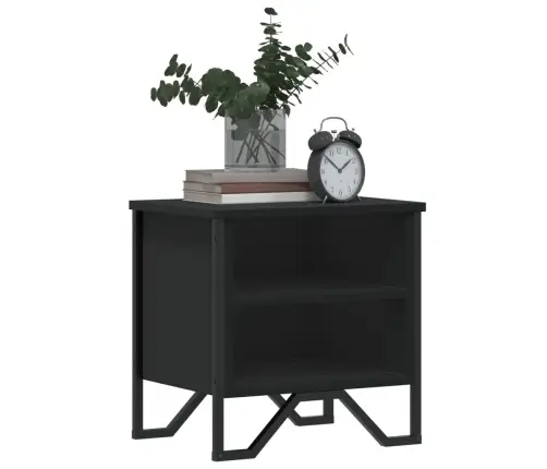 Öökapp 2 Tk, Must, 40 X 30 X 40 cm Tehispuit