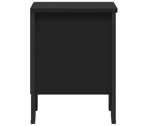 Öökapp 2 Tk, Must, 40 X 30 X 40 cm Tehispuit