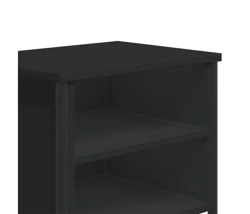 Öökapp 2 Tk, Must, 40 X 30 X 40 cm Tehispuit