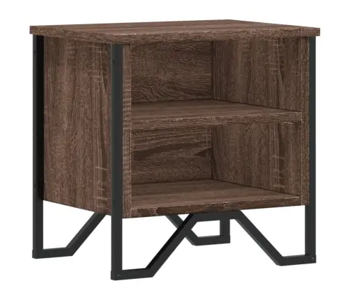 Naktsskapītis, Brūna Ozolkoka, 40X30X40 Cm, Inženierijas Koks Vidaxl