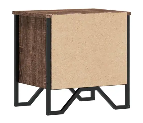 Naktsskapītis, Brūna Ozolkoka, 40X30X40 Cm, Inženierijas Koks Vidaxl