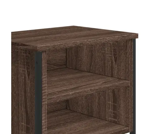 Naktsskapītis, Brūna Ozolkoka, 40X30X40 Cm, Inženierijas Koks Vidaxl