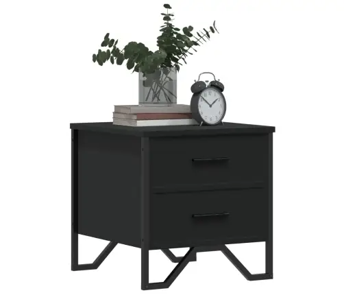 Naktsgaldiņš, Melns, 40X41X40 Cm, Inženierijas Koks Vidaxl