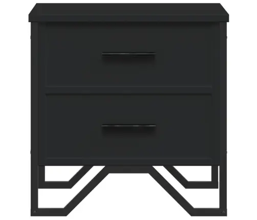 Naktsgaldiņš, Melns, 40X41X40 Cm, Inženierijas Koks Vidaxl