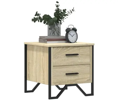 Naktsskapīši, 2 Gab., Ozolkoka, 40X41X40 Cm, Inženierijas Koks Vidaxl