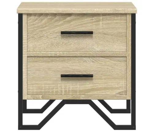 Naktsskapīši, 2 Gab., Ozolkoka, 40X41X40 Cm, Inženierijas Koks Vidaxl