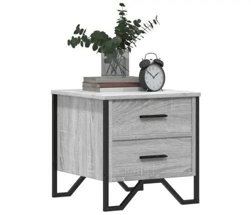 Naktsskapīši, 2 Gab., Pelēcīgi, 40X41X40 Cm, Inženierijas Koks Vidaxl