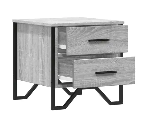 Naktsskapīši, 2 Gab., Pelēcīgi, 40X41X40 Cm, Inženierijas Koks Vidaxl