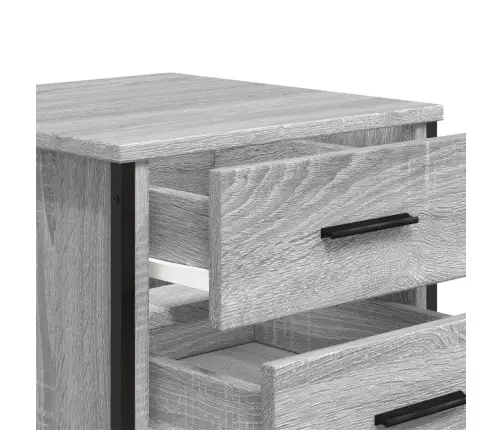 Naktsskapīši, 2 Gab., Pelēcīgi, 40X41X40 Cm, Inženierijas Koks Vidaxl