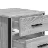 Naktsskapīši, 2 Gab., Pelēcīgi, 40X41X40 Cm, Inženierijas Koks Vidaxl