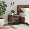Naktsskapītis, Ozolkoka Krāsa, 40X41X40 Cm, Inženierijas Koks Vidaxl