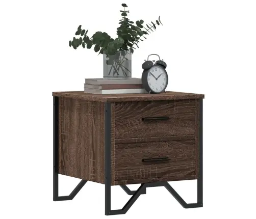 Naktsskapītis, Ozolkoka Krāsa, 40X41X40 Cm, Inženierijas Koks Vidaxl