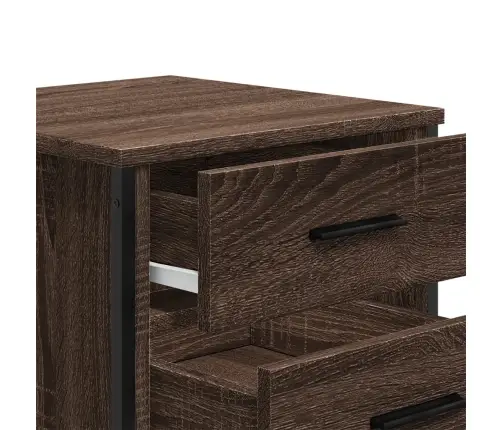 Naktsskapītis, Ozolkoka Krāsa, 40X41X40 Cm, Inženierijas Koks Vidaxl