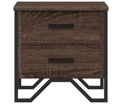 Öökapid 2 Tk, Pruun Tamm, 40X41X40 cm Tehispuit