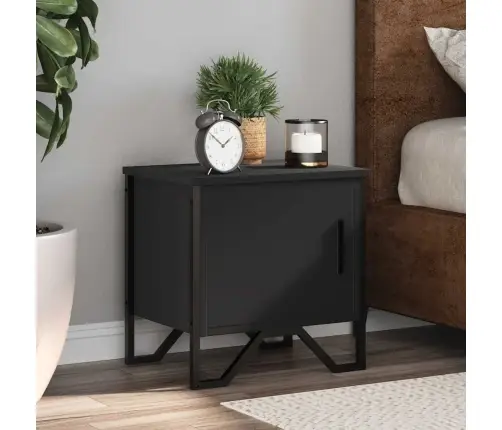 Naktsskapītis, Melns, 40X30X40 Cm, Skaidu Plāksne Vidaxl Naktsskapītis, Melns, 40X30X40 Cm, Skaidu Plāksne Vidaxl