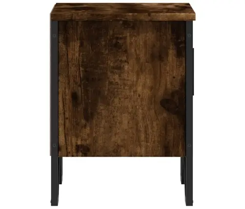 Naktinės Spintelės, 2Vnt., Dūminio Ąžuolo, 40X30X40cm Mediena